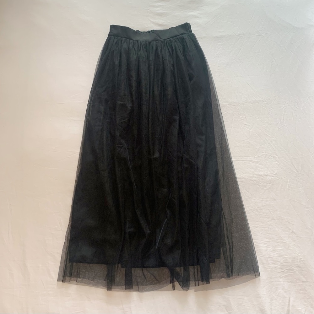 Black Tulle Maxi Skirt